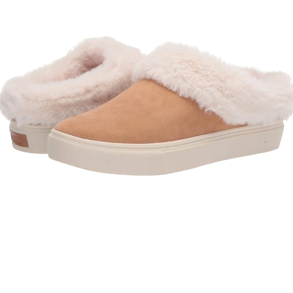 Womens Dr scholl's now chill nude Cozy Mules Size 11 M slippers